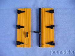 LGB 4064 STYLE PAIR OF YELLOW US REEFER DOORS WITH PARTS NEW  