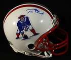 TOM BRADY signed Patriots mini helmet Autographed helm