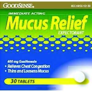  Good Sense Mucus Relief, Mucus Relief 30Ct, (1 BOX, 30 