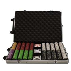   Gram Poker Chip Set with Free WPT Rule Book in Rolling Aluminum Case