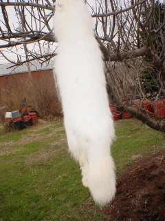 Arctic fox White dressed fur pelt hide skin for mukluk  