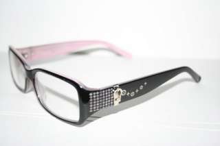 Nerd Clear Glasses black Pink Frame Monogram Retro Frames Silver 