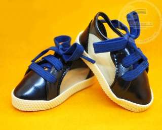Dollfie MSD Unoa Shoes Clear/Patent Sneakers Dark Blue  