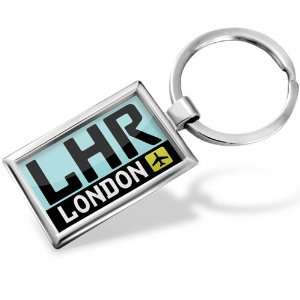 Keychain Airport code LHR / London country England   Hand Made 