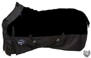   Winter Turnout Blanket BLACK (Pick from sizes 69,72,75)  
