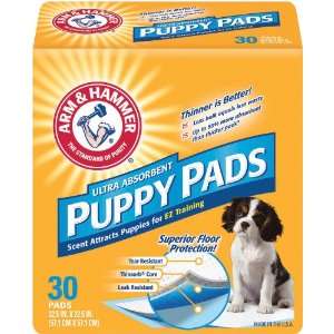 Arm & Hammer Ultra Absorbent Puppy Pads, 30 ea  Grocery 