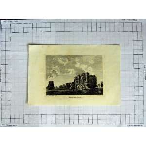  1785 Engraving Hooper Wenlock Monastery Shropshire