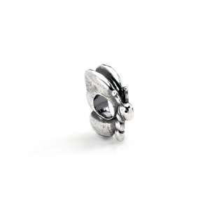  Butterfly Charm in Silver for Pandora and 3mm bracelets Jewelry