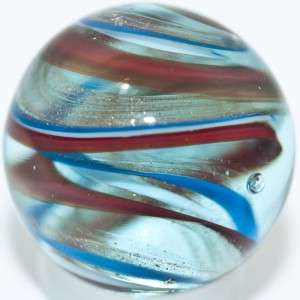 Marble Lewis Wilson ~ Chrystal Myths ~ Blue Glass Swirl Marble 