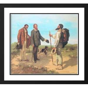  Courbet, Gustave 22x20 Framed and Double Matted The 