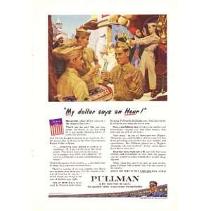  1944 WWII Ad US Soldiers Barter in Syria My Dollar Says an 