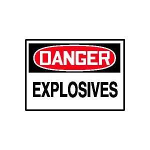  DANGER Labels EXPLOSIVES Adhesive Vinyl   5 pack 3 1/2 x 