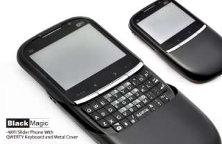 Black Magic   WiFi Slider Phone with QWERTY Keyboard and Metal Cover