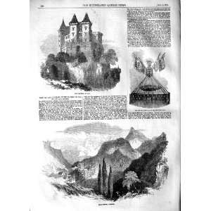    1854 Chateau Pau Eaux Bonnes Pyrenees Mountains