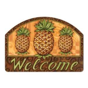  New Magnet Works Ltd. Pineapple Welcome Screen Printed For 