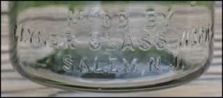 The Gayner Mason Fruit Jar 8 Glass Canning  