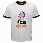 New Ice Cream Logo White Ring T Shirt Size S 2XL
