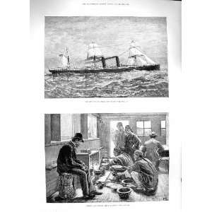  1881 CUNARD SHIP SERVIA BOILING TESTING OPIUM CHINA
