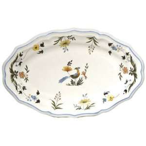  Gien Oiseaux De Paradis Oval Platter, Medium Kitchen 
