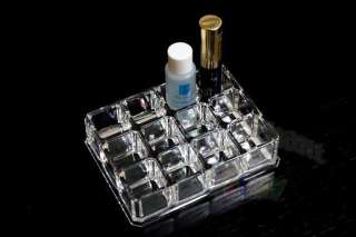 12 Square Space Luxury Clear Acrylic Organizer