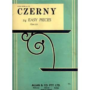  24 Easy Pieces  Opus 777 Czerny Books
