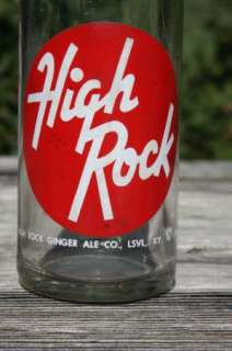 High Rock Sunspot ACL Red and White Ginger Ale Louisville Ky 9 3/4 10 