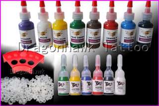 of tattoo ink , 8 bottle contains approximately 1/2oz (15ml) of ink 