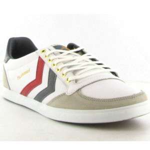   Stadil Low Leather Mens Trainer White Castle Rock Red Sizes UK 7 12