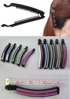 Brilliant Long Hair Barrette Clip Accessory Bow 8081  