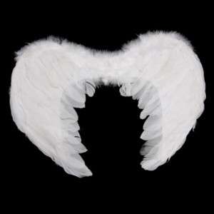 White Feather Wings Angel Baby Fairy Costume Props L  