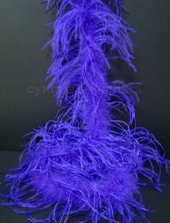 ply, 72 Purple Ostrich Feather Boa, A+ Quality  