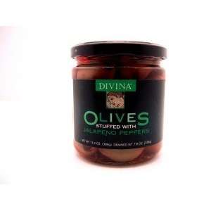 Divina Jalapeno Stuffed Olives  Grocery & Gourmet Food