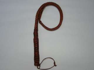 Hand Made Horse Whip Stock Whip Bull Whip 3 ft Leather  