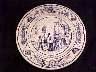 LUNEVILLE FRENCH FAIENCE MAJOLICA REVOLUTIONARY PLATE  