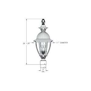 Hanover Lantern B15430DBZ Merion Medium 3 Light Outdoor Post Lamp in 