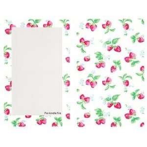   Strawberry Pattern Skin Decal for Kindle Fire + Free Cosmos Cable Tie