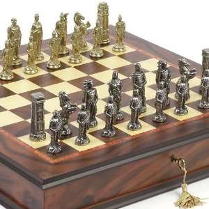   Chessmen & Luxury Milano Cabinet Board from Italy Toys & Games