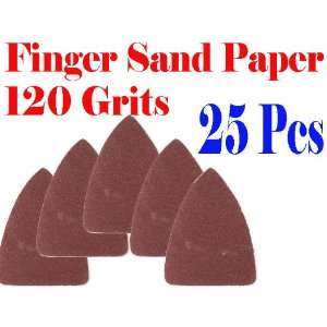  120 Grits Sand Paper Finger Detail w/ Velcro Oscillating Multi 