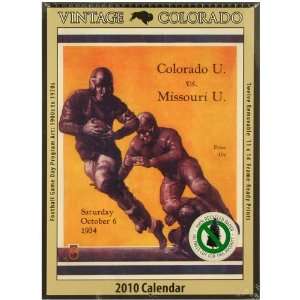   Buffaloes Vintage 2010 Football Program Calendar
