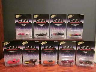   COOL COLLECTIBLES Lot of 9 Die Cast Mustang Camaro GTO Replica  