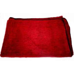Extra  Soft 100% Alpaca Wool Reversible Throw Blanket Bright 