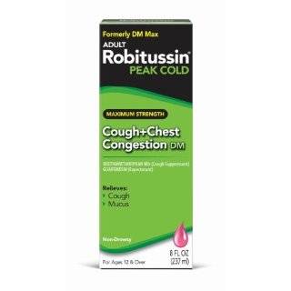 Robitussin Peak Cold Maximum Strength Cough and Chest Congestion DM, 8 