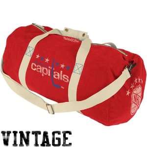   Washington Capitals Red Vintage Canvas Duffel Bag
