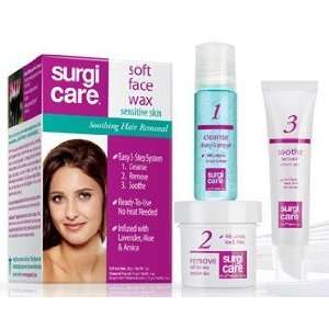 SurgiCare Face Sensitive Skin Soft Wax Depilatory Kit 