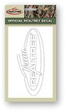 Team Realtree White Decal  