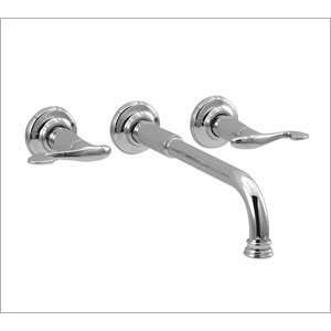 Aqua Brass Faucets 292952074 Delfino Wallmount 8Cc Lav Faucet Brushed 