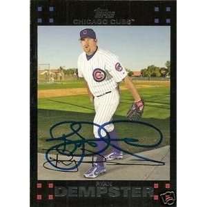  Ryan Dempster Signed Chicago Cubs 2007 Topps Card Sports 