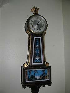 New Haven Winsome Westminster Chime Banjo Clock  