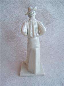 Royal Worcester MAN STANDING figure FIGURINE old white  