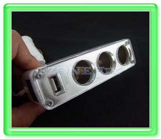 Car Cigarette Lighter Socket Splitter USB Charger AAR  